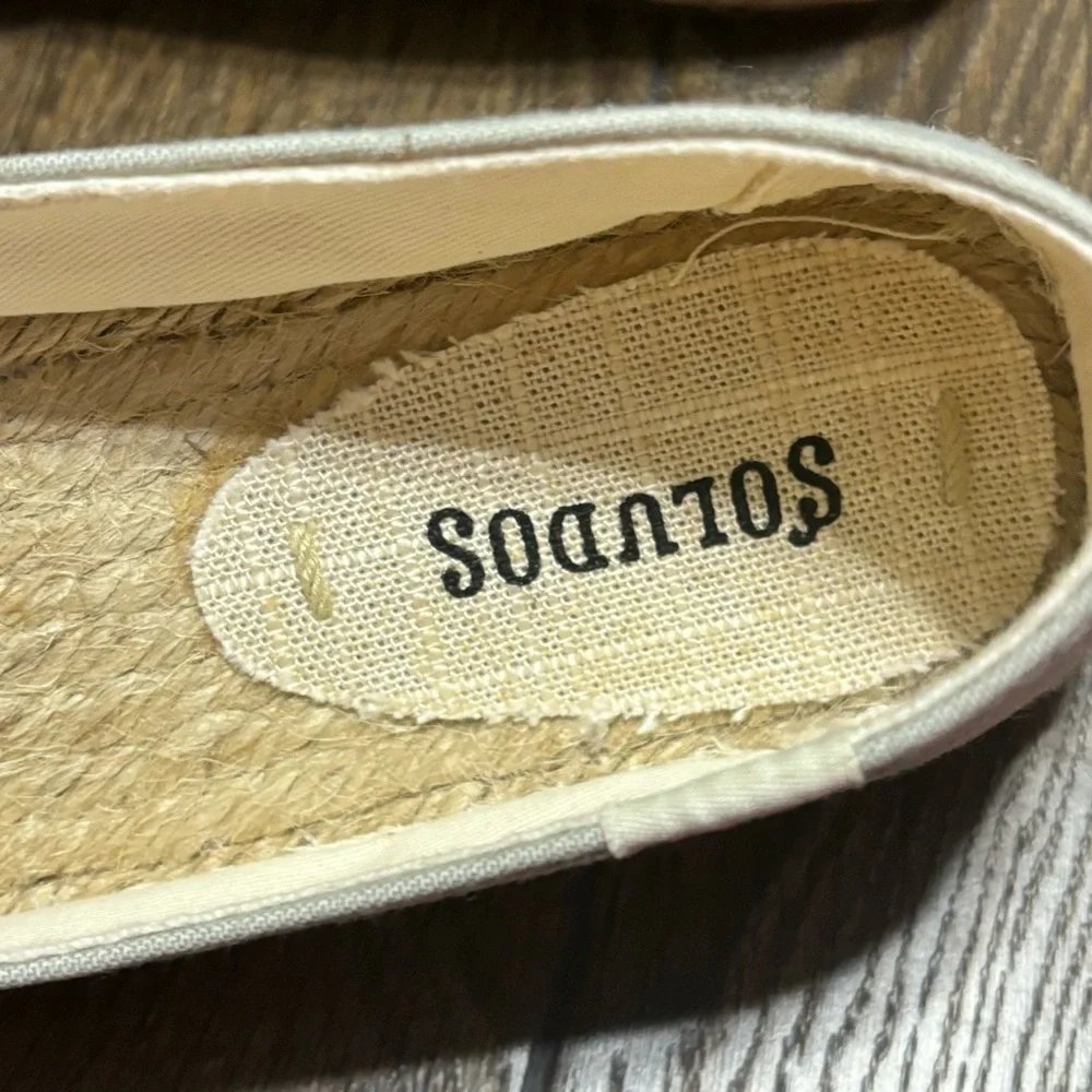 Soludos new pale blue gray alpaca new size 6.5